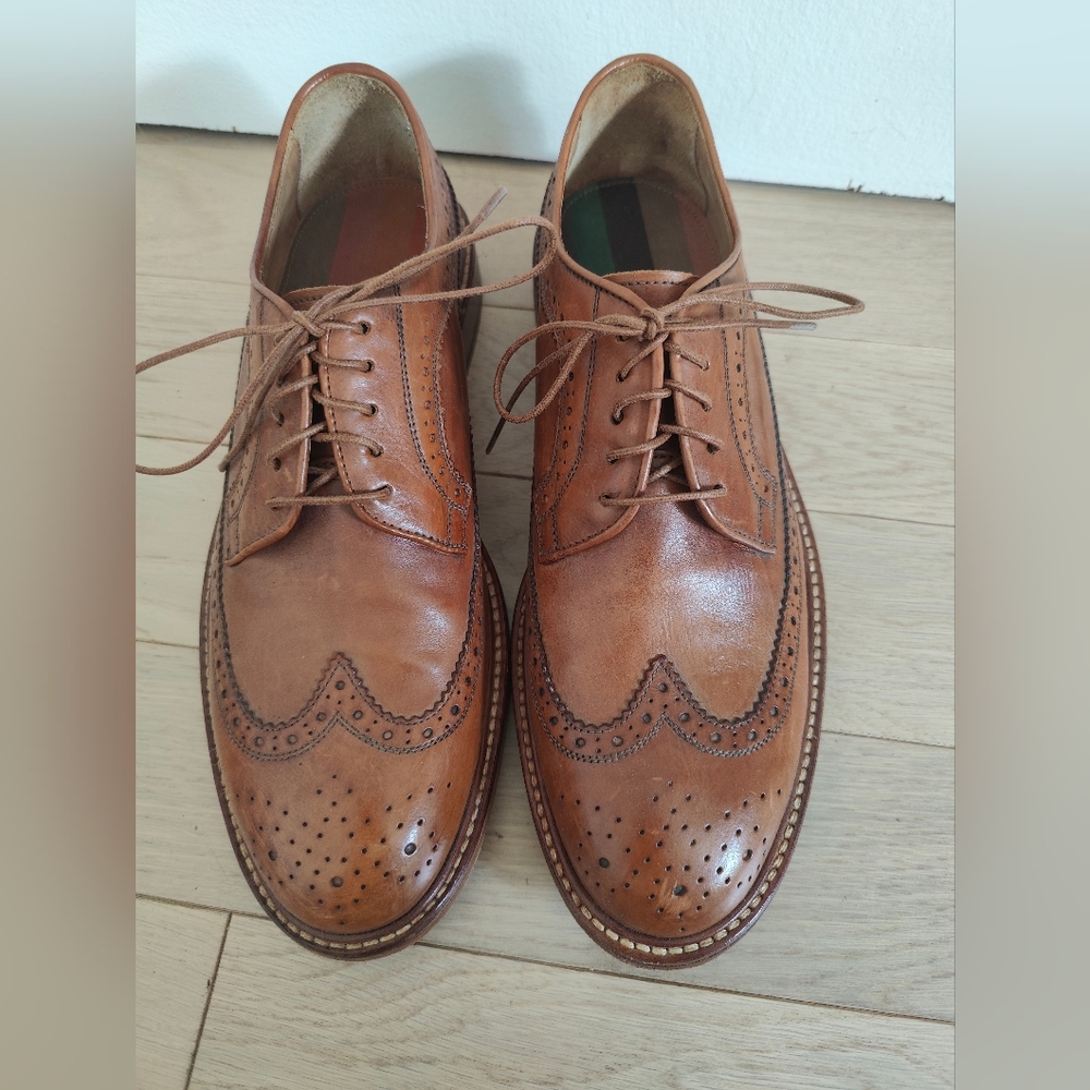 Pre-owned Paul Smith Brogue Derby color Tan UK7